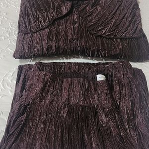 2 Piece crinkled Blouse and Pant